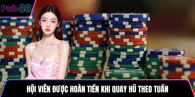 Hội viên được hoàn tiền khi quay hũ theo tuần