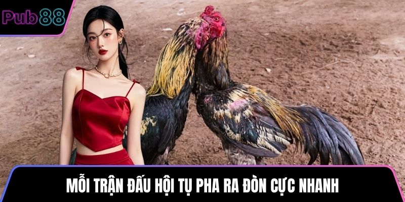 Mỗi trận đấu hội tụ pha ra đòn cực nhanh